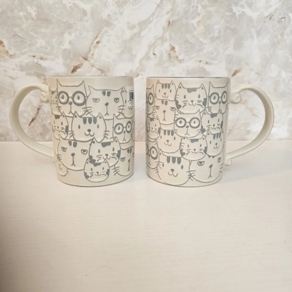 Spectrum Cat Face Repeat Mug Set - Picture 14 of 14
